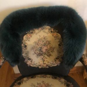 NEW real Fur Collar Green!